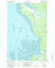 Nemah Washington Historical topographic map, 1:24000 scale, 7.5 X 7.5 Minute, Year 1957