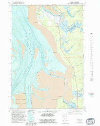 Nemah Washington Historical topographic map, 1:24000 scale, 7.5 X 7.5 Minute, Year 1957