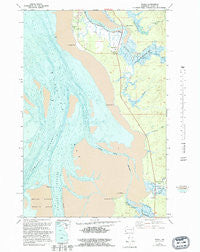 Nemah Washington Historical topographic map, 1:24000 scale, 7.5 X 7.5 Minute, Year 1957