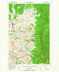 Nespelem Washington Historical topographic map, 1:62500 scale, 15 X 15 Minute, Year 1950