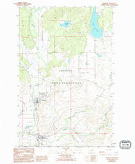 Nespelem Washington Historical topographic map, 1:24000 scale, 7.5 X 7.5 Minute, Year 1989