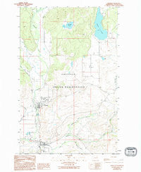 Nespelem Washington Historical topographic map, 1:24000 scale, 7.5 X 7.5 Minute, Year 1989