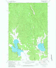 Newman Lake Washington Historical topographic map, 1:24000 scale, 7.5 X 7.5 Minute, Year 1973