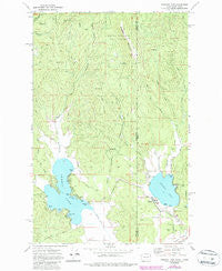 Newman Lake Washington Historical topographic map, 1:24000 scale, 7.5 X 7.5 Minute, Year 1973