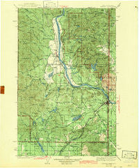 Newport Washington Historical topographic map, 1:125000 scale, 30 X 30 Minute, Year 1942