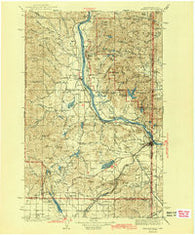 Newport Washington Historical topographic map, 1:125000 scale, 30 X 30 Minute, Year 1942