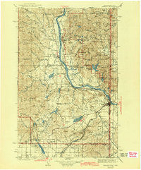 Newport Washington Historical topographic map, 1:125000 scale, 30 X 30 Minute, Year 1942