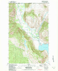 Nighthawk Washington Historical topographic map, 1:24000 scale, 7.5 X 7.5 Minute, Year 1981