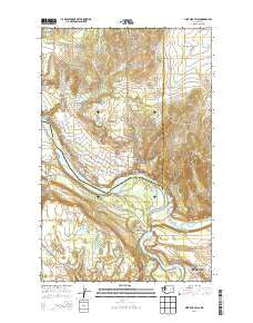 Nine Mile Falls Washington Current topographic map, 1:24000 scale, 7.5 X 7.5 Minute, Year 2014