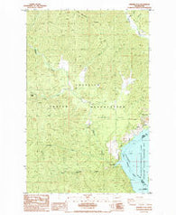 Ninemile Flat Washington Historical topographic map, 1:24000 scale, 7.5 X 7.5 Minute, Year 1985