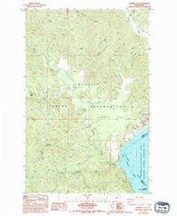 Ninemile Flat Washington Historical topographic map, 1:24000 scale, 7.5 X 7.5 Minute, Year 1985