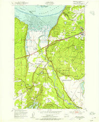 Nisqually Washington Historical topographic map, 1:24000 scale, 7.5 X 7.5 Minute, Year 1948