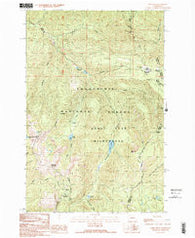 Noble Knob Washington Historical topographic map, 1:24000 scale, 7.5 X 7.5 Minute, Year 1989
