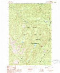 Noble Knob Washington Historical topographic map, 1:24000 scale, 7.5 X 7.5 Minute, Year 1989