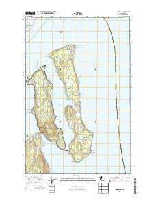 Nordland Washington Current topographic map, 1:24000 scale, 7.5 X 7.5 Minute, Year 2014