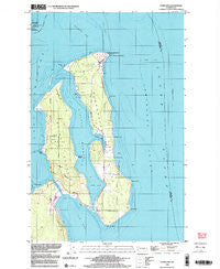 Nordland Washington Historical topographic map, 1:24000 scale, 7.5 X 7.5 Minute, Year 1998