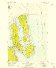 Nordland Washington Historical topographic map, 1:24000 scale, 7.5 X 7.5 Minute, Year 1953