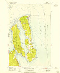 Nordland Washington Historical topographic map, 1:24000 scale, 7.5 X 7.5 Minute, Year 1953