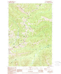 Norse Peak Washington Historical topographic map, 1:24000 scale, 7.5 X 7.5 Minute, Year 1988