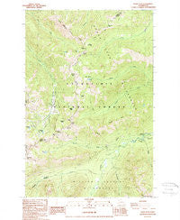 Norse Peak Washington Historical topographic map, 1:24000 scale, 7.5 X 7.5 Minute, Year 1988