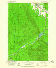 North Bend Washington Historical topographic map, 1:24000 scale, 7.5 X 7.5 Minute, Year 1953