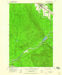 North Bend Washington Historical topographic map, 1:24000 scale, 7.5 X 7.5 Minute, Year 1953