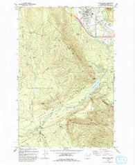 North Bend Washington Historical topographic map, 1:24000 scale, 7.5 X 7.5 Minute, Year 1993