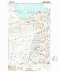 O'Sullivan Dam Washington Historical topographic map, 1:24000 scale, 7.5 X 7.5 Minute, Year 1986