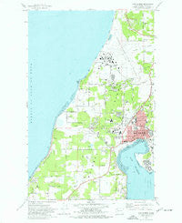 Oak Harbor Washington Historical topographic map, 1:24000 scale, 7.5 X 7.5 Minute, Year 1973