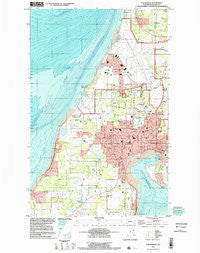 Oak Harbor Washington Historical topographic map, 1:24000 scale, 7.5 X 7.5 Minute, Year 1998