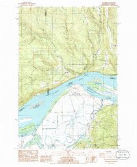 Oak Point Washington Historical topographic map, 1:24000 scale, 7.5 X 7.5 Minute, Year 1985