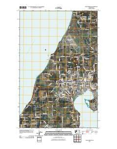 Oak Harbor Washington Historical topographic map, 1:24000 scale, 7.5 X 7.5 Minute, Year 2011