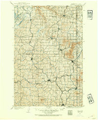 Oakesdale Washington Historical topographic map, 1:125000 scale, 30 X 30 Minute, Year 1903