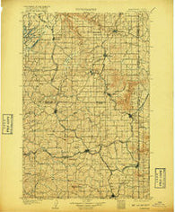 Oakesdale Washington Historical topographic map, 1:125000 scale, 30 X 30 Minute, Year 1905