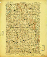 Oakesdale Washington Historical topographic map, 1:125000 scale, 30 X 30 Minute, Year 1905