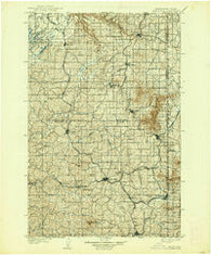 Oakesdale Washington Historical topographic map, 1:125000 scale, 30 X 30 Minute, Year 1905