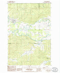 Oakville Washington Historical topographic map, 1:24000 scale, 7.5 X 7.5 Minute, Year 1986