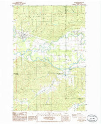 Oakville Washington Historical topographic map, 1:24000 scale, 7.5 X 7.5 Minute, Year 1986