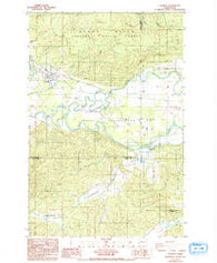 Oakville Washington Historical topographic map, 1:24000 scale, 7.5 X 7.5 Minute, Year 1986