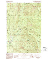 Ohanapecosh Hot Springs Washington Historical topographic map, 1:24000 scale, 7.5 X 7.5 Minute, Year 1989