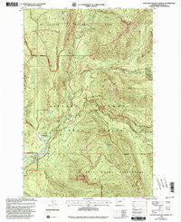 Ohanapecosh Hot Springs Washington Historical topographic map, 1:24000 scale, 7.5 X 7.5 Minute, Year 1998