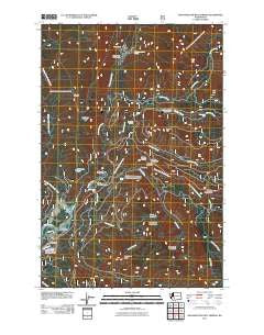 Ohanapecosh Hot Springs Washington Historical topographic map, 1:24000 scale, 7.5 X 7.5 Minute, Year 2011