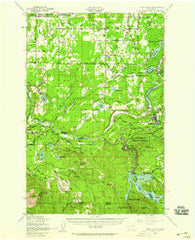 Ohop Valley Washington Historical topographic map, 1:62500 scale, 15 X 15 Minute, Year 1949