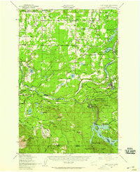Ohop Valley Washington Historical topographic map, 1:62500 scale, 15 X 15 Minute, Year 1949