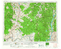 Okanogan Washington Historical topographic map, 1:250000 scale, 1 X 2 Degree, Year 1954