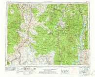 Okanogan Washington Historical topographic map, 1:250000 scale, 1 X 2 Degree, Year 1954
