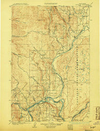 Okanogan Washington Historical topographic map, 1:125000 scale, 30 X 30 Minute, Year 1905