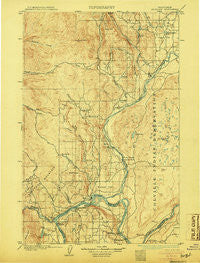 Okanogan Washington Historical topographic map, 1:125000 scale, 30 X 30 Minute, Year 1905