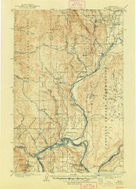 Okanogan Washington Historical topographic map, 1:125000 scale, 30 X 30 Minute, Year 1905