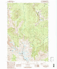 Old Snowy Mtn. Washington Historical topographic map, 1:24000 scale, 7.5 X 7.5 Minute, Year 1988